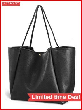 Oversize PU Leather Tote Women Weekender Bag Shopper Handbag Travel Purse
